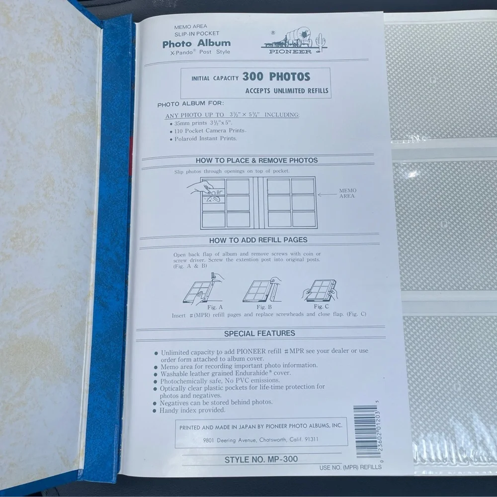 Vintage Pioneer Photo Album Style MP-300